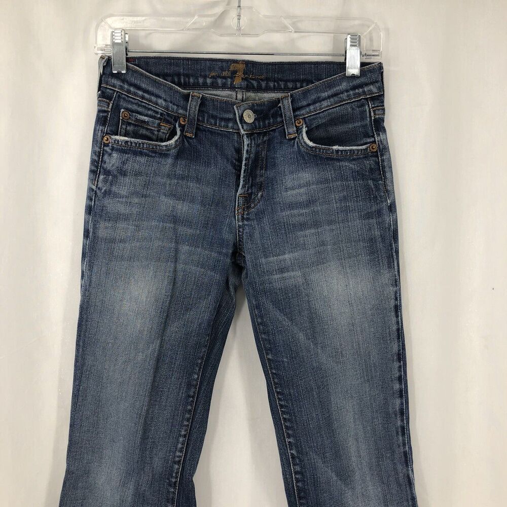 7 for all mankind Bootcut Denim Blue Jeans U075080U 701585 USA 26